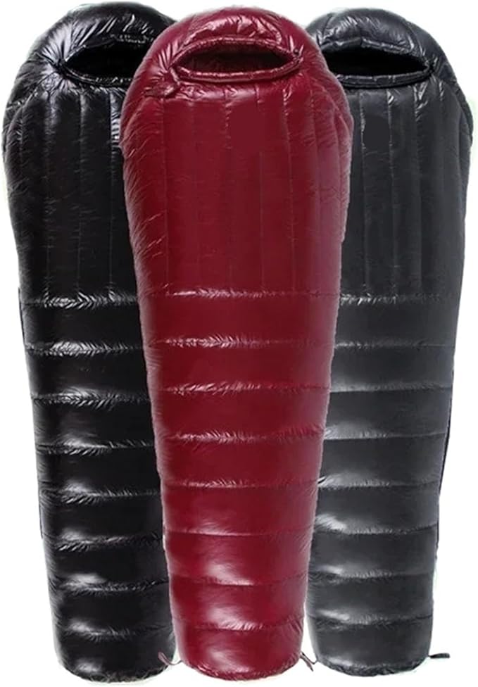 Upgraded Water-Repellent Goose Down Sleeping Bag – Premium Winter Camping &amp Glamping Gear