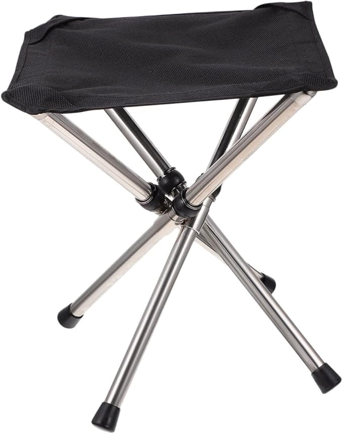1set Ultralight Portable Folding Stool Camping Chair Outdoor Telescopic for Fishing Sports Gardens