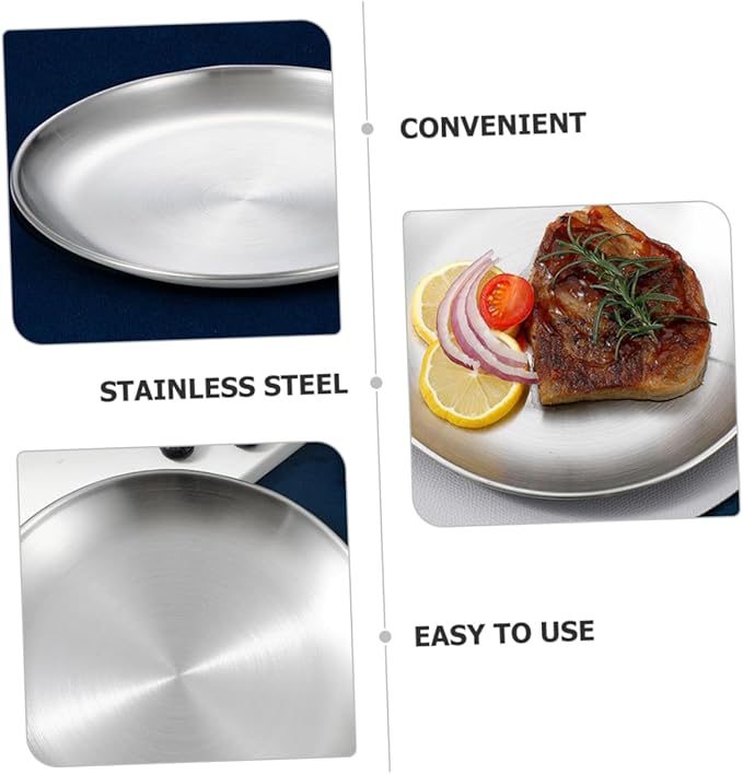 Ciieeo 6pcs Stainless for Boys and Girls Reusable Dishwasher Safe for Camping Outdoor Activities and Everyday Use