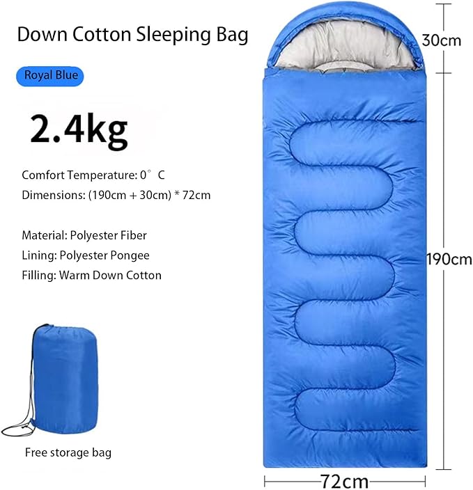 All - Season Warm Sleeping Bag Versatile Lightweight Camping Sleeping Bag with Waterproof &amp Skin - Friendly Fabric Machine Washable Ideal for Outdoor Camping Home &amp Travel