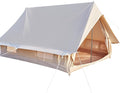 Canvas Cabin Bell Tent for 3-4 Person Waterproof Glamping Yurt Tent Breathable All Seasons Outdoor Camping Tent 6.69*8.2*4.92'