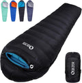 Down Sleeping Bag for Adults 0 Degree Warm Winter Mummy Lightweight Compact Outdoor Sleeping Bag for Camping Backpacking Hiking Cold and Warm Weather with 600 Fill Power Down
