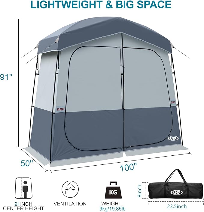 Shower Tent Outdoor Camping Privacy Shelter-Dressing Changing Room-Portable Toilet Tent for Hiking Sun Shelter Picnic Fishing