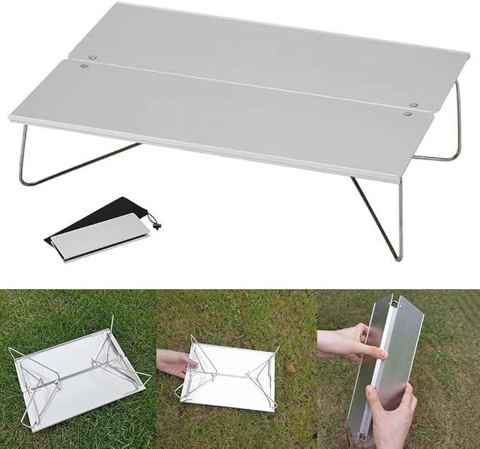 Ultralight for MINI Outdoor Table Foldable Aluminum Alloy Camping Table for Travel Picnic Barbecue Lightweight Camping Furniture