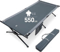 EVER ADVANCED Extra Wide Camping Cot for Adults Oversized XXL Sleeping Cots Folding Cot Bed with Carry Bag 84.3 L x 41.9 W Support to 550 lbs