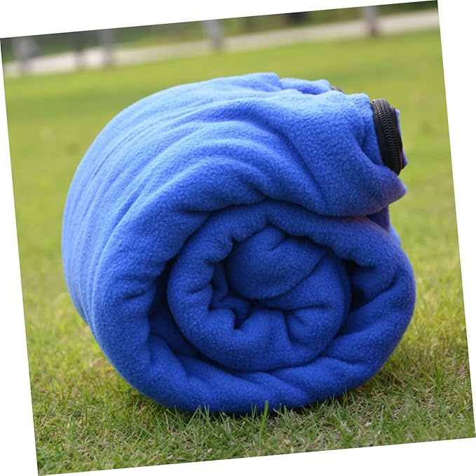 Hemoton Double-Sided Fleece Sleeping Bag Lightweight Portable Camping Blanket for Adults Wear-Resistant Travel Sleep Sack for Outdoor Adventures and Naptime