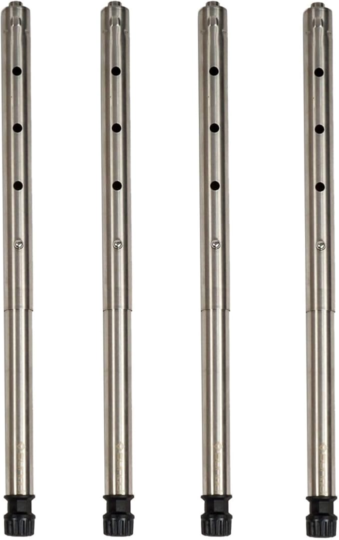 IGT Camping Table Legs 304 Stainless Steel Adjustable Height Telescopic Design Tool-Free InstallationCompatible with Most IGT Frames Outdoor Cooking Picnic BBQ (Set of 4) (S (11.8”–17.7”))