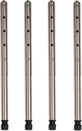 IGT Camping Table Legs 304 Stainless Steel Adjustable Height Telescopic Design Tool-Free InstallationCompatible with Most IGT Frames Outdoor Cooking Picnic BBQ (Set of 4) (S (11.8”–17.7”))