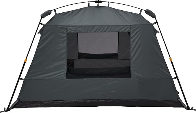 Kakadu Fast Frame Tent 3P 3 Person Camping Tent 1-Minute Setup Fast Frame Twin Hub Design w/Pre-Attached Poles Stargazing-Ready Weatherproof w/Awning Poles and Carry Bag