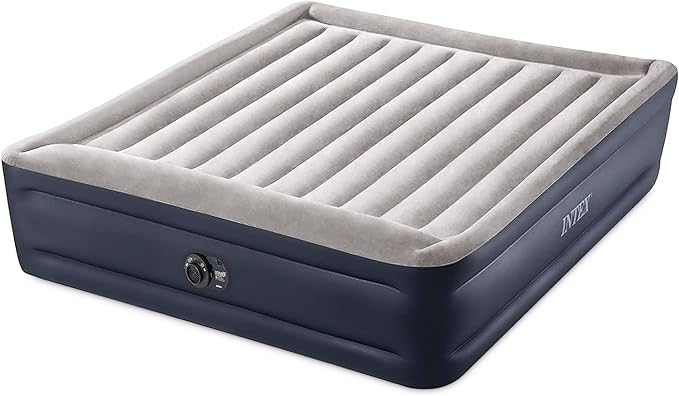 Intex King Air Mattress Dura-Beam Plus 16.5 Inflatable Bed with Built-in Pump