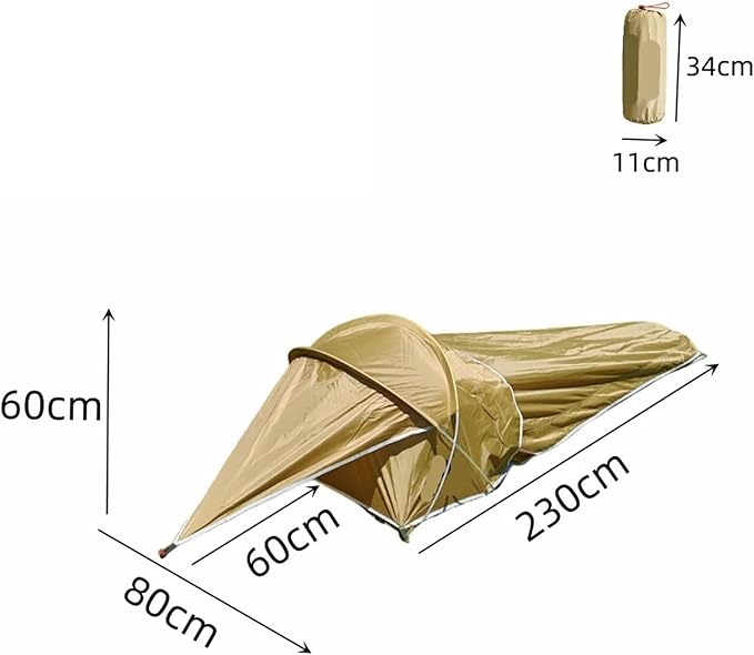 Ultralight Single-Person Bivy Tent – Waterproof 1-Man Shelter for Camping Hiking &amp Backpacking