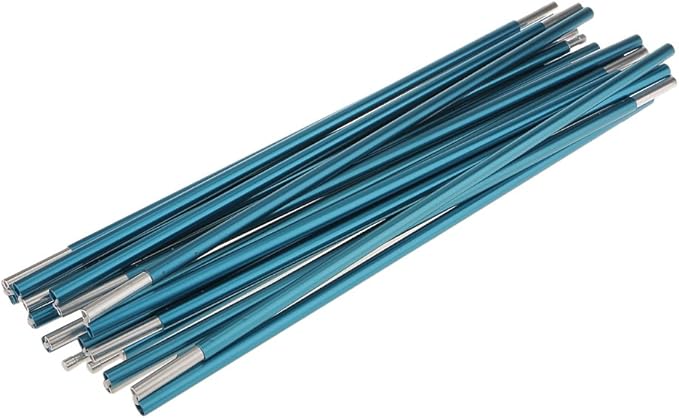DYNWAVE Aluminum Alloy 11 Section Spare Replacement Tent Poles 408cm Blue