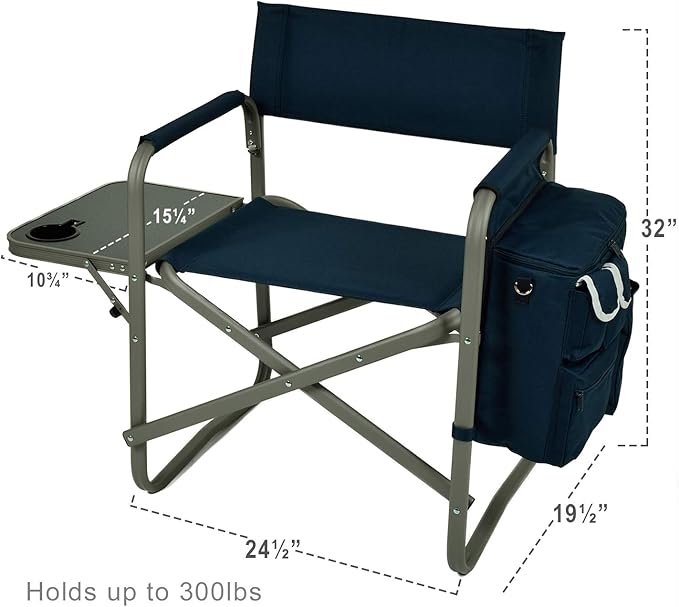 Picnic at Ascot Original Extra Wide Portable Folding Sports Chair- Designed &amp Quality Checked in the USA