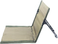 Outdoor Camping BackrestLightweight Foldable ChairPark Leisure backrestBeach Portable Single Lazy ChairAluminum Lazy Comfortable Backrest (Olive Green)
