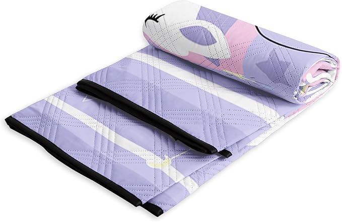 Outdoor Picnic BlanketPortable Sandproof Waterproof Picnic MatUnicorns Printed Camping Beach Mat for Sand and Wet Grass Hiking (Unicorns S)