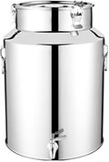 Milk Can 5L Stainless Steel Water Dispenser Honey Bucket with Spout Locking Sealed Lid for Wine Cooking Oil Milk Grains