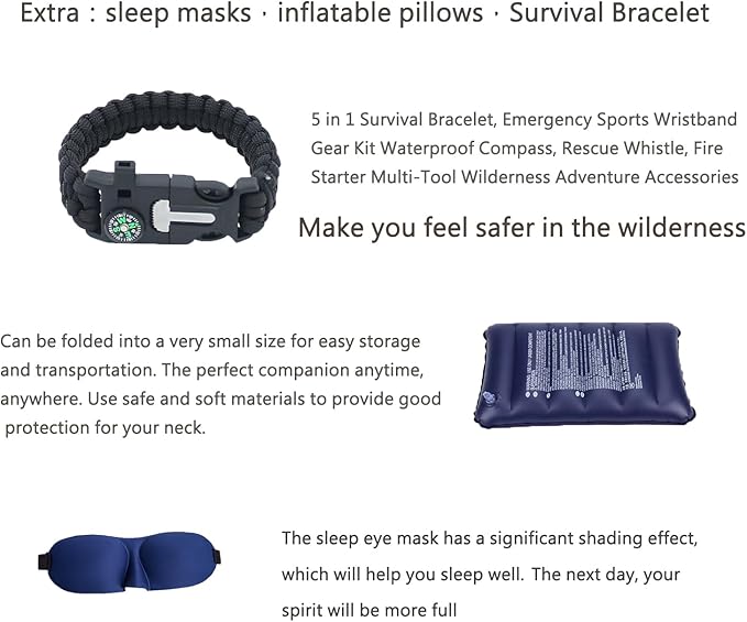 Camping Hammock with Mosquito Net - Portable Travel Hammock Bug Net - Camping Equipment - Hammock Tent for Outdoor Hiking Campin Backpacking Travel