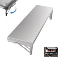 Concession Shelf 47.2 L x 12 W Folding Concession Shelf for Food Truck Stainless Steel Drop Down Folding Serving Food Shelf Stand for Concession Windows