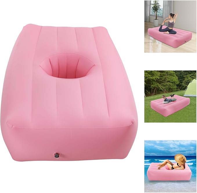 BBL Bed After Surgery for Sleeping with HolePVC BBL Post Surgery Supplies BBL Bed with Hole for Sleep Used for Hip Sleep with Electric Air Pump