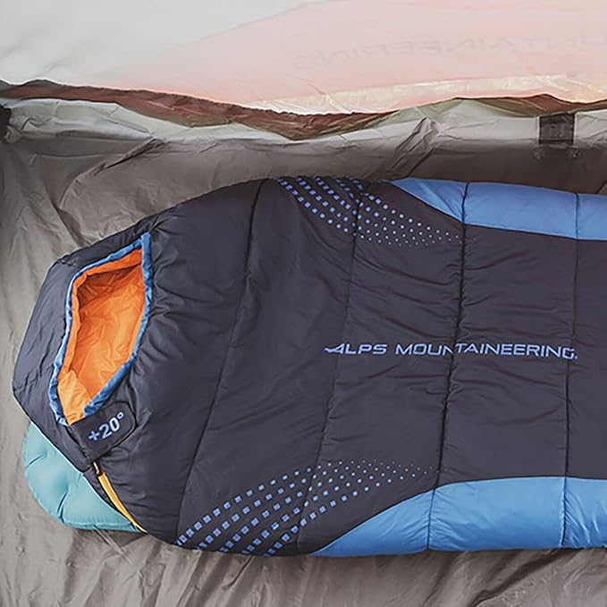 ALPS Mountaineering Blaze +20° Mummy Sleeping Bag Regular - Navy/Blue/Orange