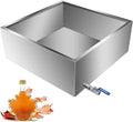 Maple Syrup Evaporator Pan 24x24x9.5 Inch Stainless Steel Syrup Evaporator Heavy Duty Maple Syrup Boiling Pan for Boiling Maple Syrup