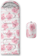 AILONEN Kawaii Panda Sleeping BagsLightweight &amp Waterproof3 Season Warm &amp Cool WeatherDreamy Purple Flower Animal Themed Sleeping Bags for BoysGirlsKidsAdults TravellingOutdoors