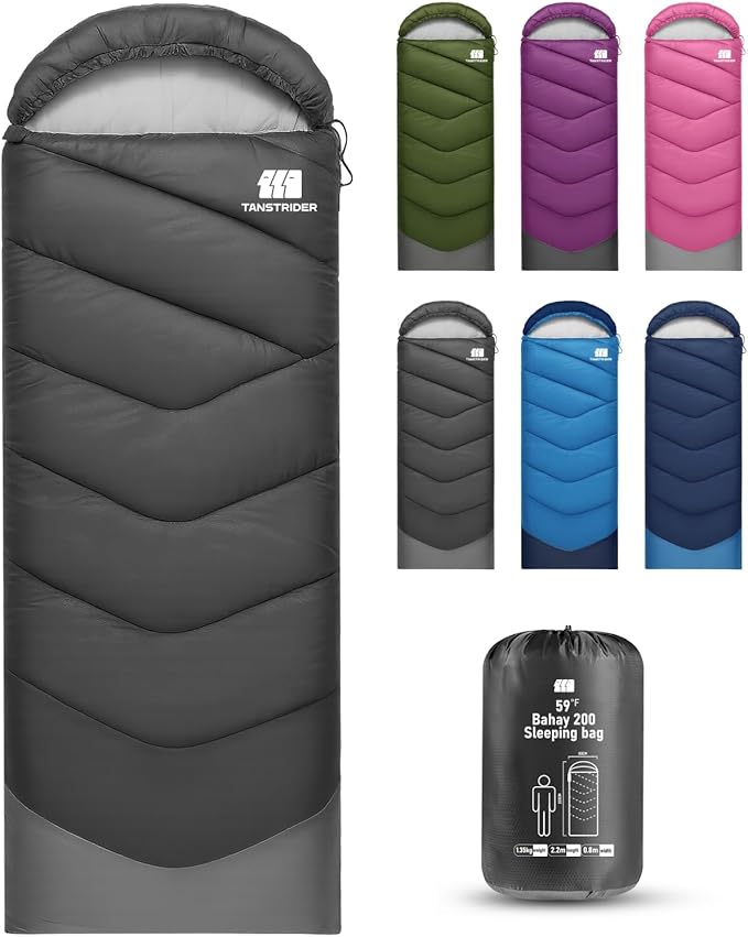 Sleeping Bags for Adults Cold Weather &amp WarmBackpacking Camping Sleeping Bag for Tall Girls BoysLightweightCompactWaterproof Camping Gear for TravelingHikingHotelOutdoor &amp Indoor