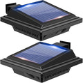 Solar Path Lights 40 LED Deck Fence Decor - Outdoor Waterproof for Wall Porch Yard Pool Steps Garden Path (2PackWhite Light)