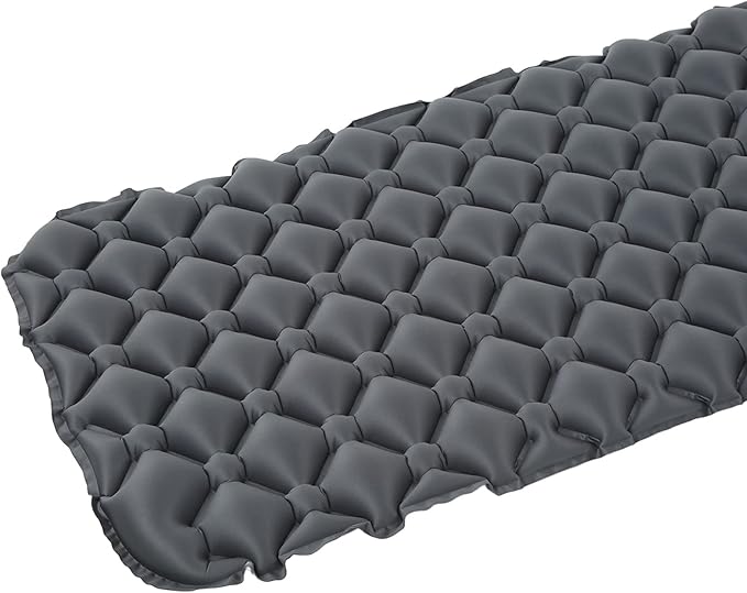 Outdoor Sleeping Mattress Camping Sleeping Pad Inflatable Sleeping Mat with TPU Sealing Coating and Head Pillow Portable Sleeping Mat for Backpacking Hiking Travel