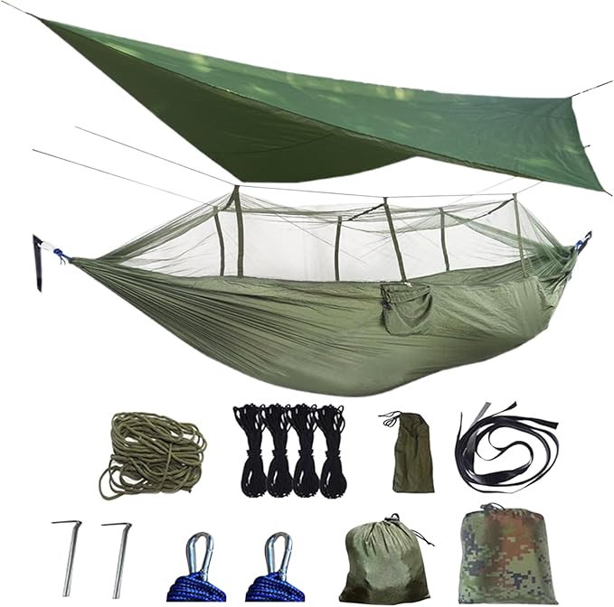 Camping Hammock Net | Keeps Out Fly NetNetting Waterproof Protective Mesh for Backpacking Backyard Garden Hiking Travel Fishing Patio Outdoor Outside