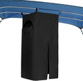 Tuszom 600D Privacy Tent for Boat Heavy Duty Hanging Changing Room for Bimini Top with Storage Bag Portable Privacy Station for Pontoons (27 W x 30 D x 72 -84 H) (Black)