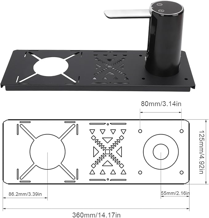 Portable Table Plate Spider Stove Card Limiter Slot and Holes Foldable Pump Robust Design for Outdoor Camping