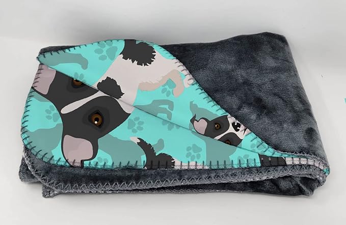 Caroline's Treasures MLM1027TBLT Jack Russell Terrier Soft Travel Blanket with Bag Airplane Blanket Indoor Outdoor Camping Blanket for Traveling Picnics Beach Trips Concerts