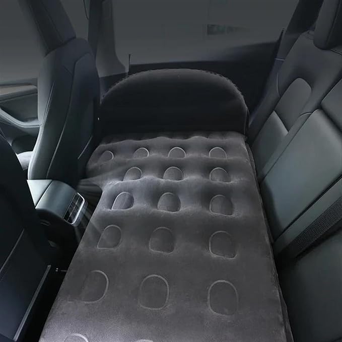 Camping Inflatable Mattress Car Inflatable Travel Mattress Flocked PVC Material Load-Bearing 500 Kg Outdoor Camping Mat