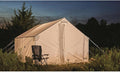 Guide Gear 10x12' Canvas Wall Tent and Frame for Hunting Outdoor Camping 4 Season All Weather Tents with Stove Jack Opening