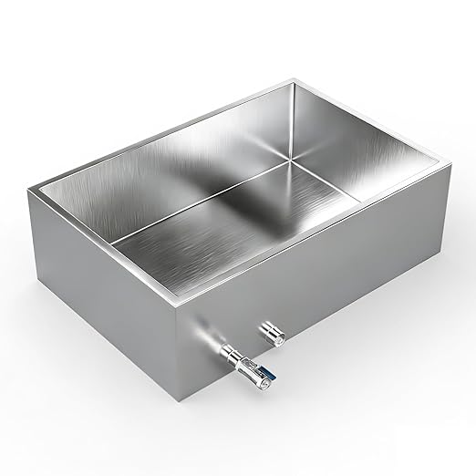 Marada Maple Syrup Evaporator Pan with Dual Interface Steam Table Pan304 Stainless Jam Food Chafing for Home Outdoor Cooking (30L x 20W x 9.5H)