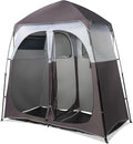 VINGLI 2 Room Shower Tent 7.5 FT Instant Pop Up Shelter with Carrying Bag Privacy Changing Room TentPerfect for Portable Toilet Camping Dressing Outdoor Indoor Easy Set Up