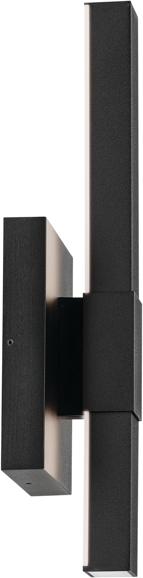 Kichler Nocar LED Textured Black Modern Garage or Patio Outdoor Wall Light for Outdoor Walls Exterior Doors Garage Porch or Patio Walls 16