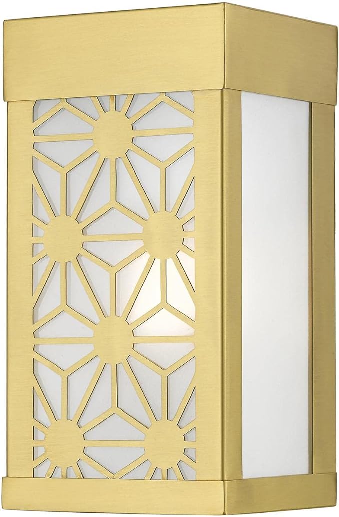 Livex Lighting 24321-32 Berkeley Outdoor ADA Small Sconce Satin Gold