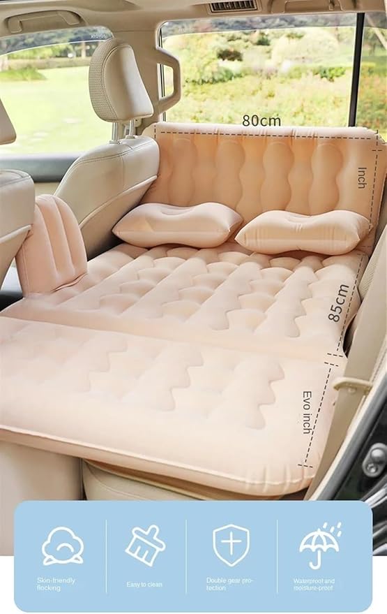 Car Inflatable Mattress Camping Inflatable Mattress Car Back Seat Anti-Fall Design Flocking Wear-Resistant Material 72-Hour Leakage Test