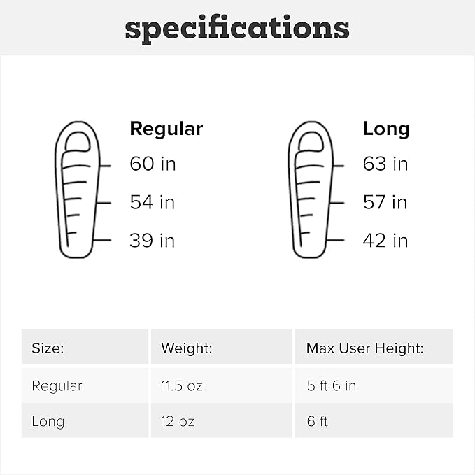 Big Agnes UL Recovery Sleeping Bag Liner - Ultralight Backpacking Gear Celliant Technology Lightweight Compact