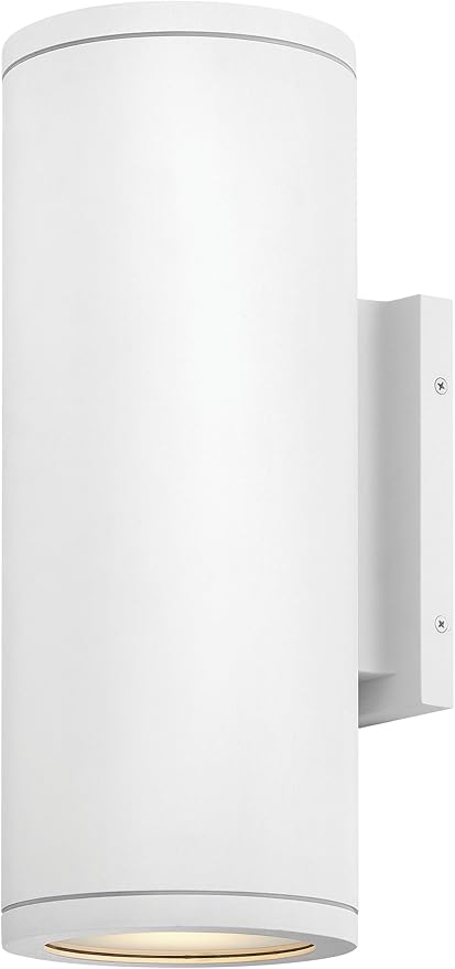 Hinkley Silo Large Up/Down Light Wall Sconce Textured White