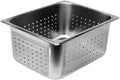 Excellante Half Size 6-Inch Deep Perforated 24 Gauge Steam Pans