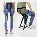 2025 Wearable Invisible Chair Adjustable Portable Exoskeleton Chair Outdoor Camping Folding Wearable Invisible Seat Weight Bearing 100kg