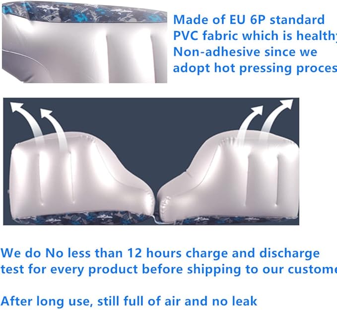 Inflatable Car Air Mattress Back Seat Bed Universal Back Seat Gap Filler Pad Extender for SUV Camping Sleeping Travel Rest Two Independent Air Bags