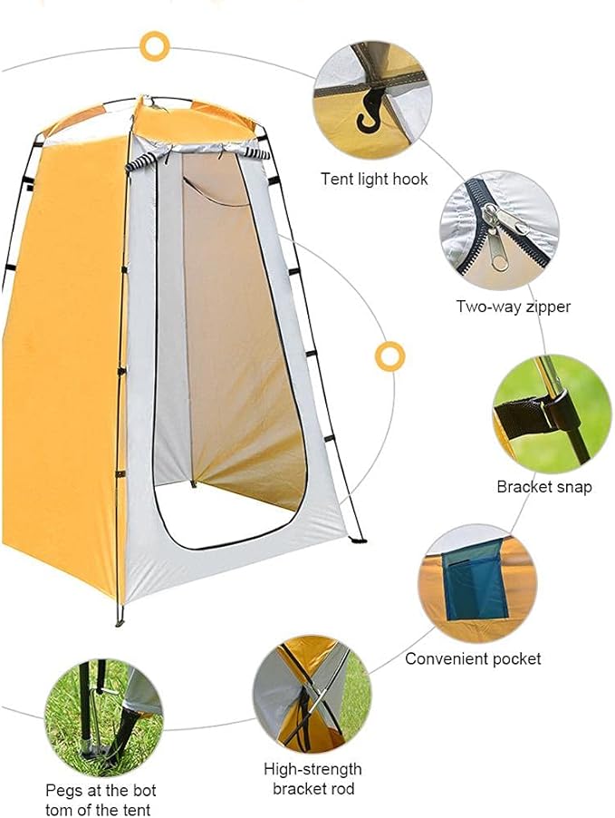 Outdoor Tent Portable Outdoor Shower Dressing Toilet Tents for Camping Beach Changing Room Shelter Canopy