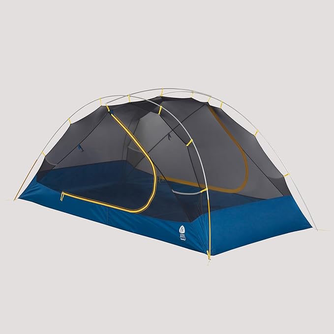 Sierra Designs | Clearwing 2P Tent 2-Person Light Backpacking Mesh Wall Tent with Dual Doors Vestibules Moon Roof Hoop Poles Burrito Storage Bag