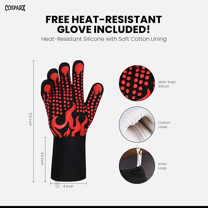XL Collapsible BBQ Prep Tub with Cutting Board &amp Drain Plug – Portable Food Prep Station for Kitchen Camping &amp Grill – Dishwasher Safe Space-Saving Design – Heat-Resistant Glove Included (Or