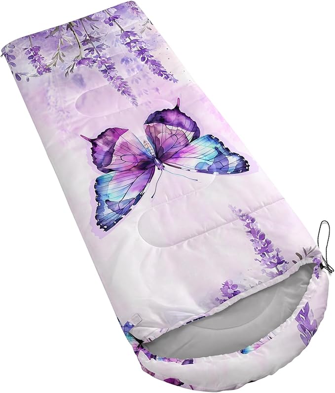 HOSIMA Dear Hunting Pattern Cold Weather Sleeping Bags for Kids AdultsBlack Light Weight Waterproof Sleeping Bags for Outdoors Hiking.