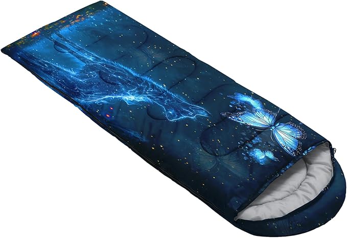 AILONEN Sunflower Sunset Sleeping Bag for Boys Girls Adults3 Season Warm &amp Cool Weather Botanical Design Lightweight Waterproof Camping Sleeping BagHikingOutdoor Backpack Traveling